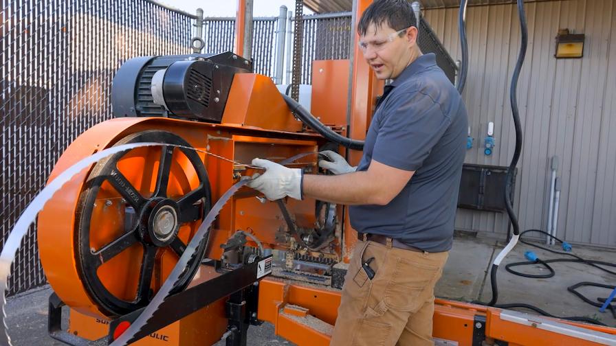 How To Change a Sawmill Blade WoodMizer USA